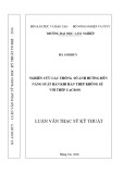 Luận văn Thạc sĩ Kỹ thuật: Nghiên cứu các thông số ảnh hưởng đến năng suất hàn khi hàn thép không gỉ với thép cacbon