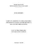 Luận văn Thạc sĩ khoa học: Nghiên cứu ảnh hưởng của thông số hệ thống treo khí nén xe tải hạng nặng đến độ êm dịu và khả năng thân thiên mặt đường