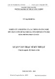 Luận văn Thạc sĩ Kĩ thuật: Nghiên cứu ảnh hưởng của các thông số công nghệ đến chất lượng bề mặt khi gia công hợp kim cứng BK8 bằng phương pháp cắt dây