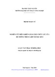 Luận văn Thạc sĩ khoa học: Nghiên cứu điều khiển giảm chấn thủy lực của hệ thống treo cabin xe đầu kéo