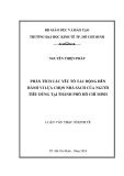 Luận văn Thạc sĩ Kinh tế: Phân tích các yếu tố tác động đến hành vi lựa chọn nhà sách của người tiêu dùng tại Thành Phố Hồ Chí Minh