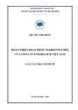 Luận văn Thạc sĩ Kinh tế: Hoàn thiện hoạt động marketing mix của Công ty Interflour Việt Nam