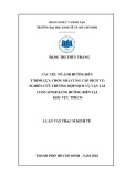 Luận văn Thạc sĩ Kinh tế: Các yếu tố ảnh hưởng đến ý định lựa chọn nhà cung cấp dịch vụ - Nghiên cứu trường hợp dịch vụ vận tải container hàng hóa bằng đường biển tại khu vực TPHCM