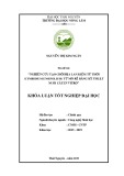 Khóa luận tốt nghiệp đại học: Nghiên cứu tạo chồi địa lan kiếm Tứ Thời (cymbidium ensifolium) từ mô rễ bằng kỹ thuật nuôi cấy in vitro