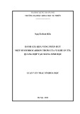 Luận văn Thạc sĩ Khoa học: Đánh giá khả năng phân hủy một số Hydrocarbon thơm của vi khuẩn tía quang hợp tạo màng sinh học