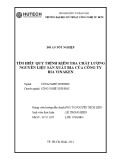 Đồ án tốt nghiệp: Tìm hiểu quy trình kiểm tra chất lượng nguyên liệu sản xuất bia của Công ty bia Vinaken