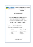 Đồ án tốt nghiệp: Khảo sát khả năng kháng nấm sinh aflatoxin của một số Lactobacillus spp. và ứng dụng trong bảo quản hạt cà phê