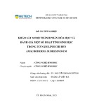 Đồ án tốt nghiệp: Khảo sát sơ bộ thành phần hóa học và đánh giá một số hoạt tính sinh học trong tơ nấm Linh chi đen Amauroderma subresinosum