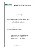Đồ án tốt nghiệp: Phân lập và tuyển chọn vi khuẩn phản nitrate chịu mặn xử lý nitơ trong nước thải chế biến thủy sản