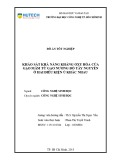 Đồ án tốt nghiệp: Khảo sát khả năng kháng oxy hóa của gạo mầm từ gạo nương đỏ Tây Nguyên ở hai điều kiện ủ khác nhau