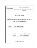Đồ án tốt nghiệp: Ứng dụng vi khuẩn lên men lactic xử lý hạt giống đậu phộng