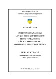 Luận văn Thạc sĩ Công nghệ sinh học: Ảnh hưởng của nano bạc lên quá trình khử trùng mẫu trong vi nhân giống cây hoa african violet (Saintpaulia ionantha H. WendL.)