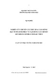 Luận văn Thạc sĩ Công nghệ sinh học: Nghiên cứu chuyển cấu trúc RNAi vào giống đậu tương DT84 phục vụ tạo dòng cây chuyển gen kháng Soybean mosaic virus