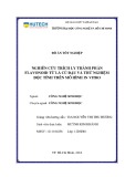 Đồ án tốt nghiệp: Nghiên cứu trích ly thành phần flavonoid từ lá củ đậu và thử nghiệm độc tính trên mô hình in vitro