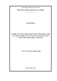 Luận văn Thạc sĩ Khoa học: Nghiên cứu phát triển bộ kit phát hiện đồng thời các kiểu gen HPV nguy cơ gây ung thư bằng kỹ thuật multiplex real time PCR