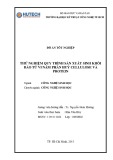 Đồ án tốt nghiệp: Thử nghiệm quy trình sản xuất sinh khối bào tử vi nấm phân hủy cellulose và protein