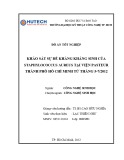 Đồ án tốt nghiệp: Khảo sát sự đề kháng kháng sinh của Staphylococcus aureus tại Viện Pasteur Thành phố Hồ Chí Minh từ tháng 5-7/2012