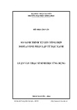 Luận văn Thạc sĩ Sinh học ứng dụng: So sánh trình tự gen tổng hợp Isoflavone phân lập từ đậu xanh