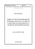 Luận án Tiến sĩ Y học: Nghiên cứu một số đặc điểm dịch tễ, thành phần loài sán lá gan nhỏ, sán lá ruột nhỏ tại 2 huyện Kim Sơn và yên Khánh, tỉnh tỉnh Ninh Bình năm 2016-2019