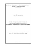 Luận văn Thạc sĩ Khoa học lâm nghiệp: Nghiên cứu một số đặc điểm sinh thái của Voọc Hà Tĩnh (Trachypithecus hatinhensis Dao, 1970) tại Vườn quốc gia Phong Nha - Kẻ Bàng, tỉnh Quảng Bình