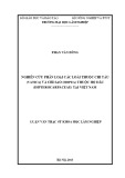 Luận văn Thạc sĩ Khoa học lâm nghiệp: Nghiên cứu phân loại các loài thuộc chi Táu (Vatica) và chi Sao (Hopea) thuộc họ Dầu (Dipterocarpaceae) tại Việt Nam