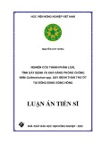 Luận án Tiến sĩ: Nghiên cứu thành phần loài, tính gây bệnh và khả năng phòng chống nấm Colletotrichum spp. gây bệnh thán thư ớt tại đồng bằng sông Hồng