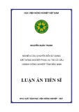 Luận án Tiến sĩ: Nghiên cứu chuyển đổi sử dụng đất nông nghiệp phục vụ tái cơ cấu ngành nông nghiệp tỉnh Bắc Ninh