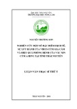 Luận văn Thạc sĩ Thú y: Nghiên cứu một số đặc điểm dịch tễ, sự lưu hành của virus cúm gia cầm và hiệu quả phòng bệnh của vắc xin cúm A/H5N1 tại tỉnh Thái Nguyên