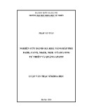 Luận văn Thạc sĩ Khoa học: Nghiên cứu đánh giá khả năng hấp phụ Fe(III), Cr(VI), Mn(II), Ni(II) của đá ong tự nhiên và quặng apatit