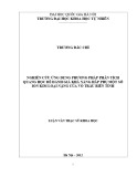 Luận văn Thạc sĩ Khoa học: Nghiên cứu ứng dụng phƣơng pháp phân tích quang học để đánh giá khả năng hấp phụ một số ion kim loại nặng của vỏ trấu biến tính