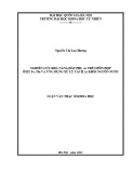 Luận văn Thạc sĩ Khoa học: Nghiên cứu khả năng hấp phụ As trên hỗn hợp ôxit Fe, Mn và ứng dụng xử lý tách As khỏi nguồn nước