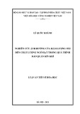 Luận án Tiến sĩ Hóa học: Nghiên cứu ảnh hưởng của hàm lượng oxi đến chất lượng ngô hạt trong quá trình bảo quản kín khí