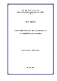 Luận văn Thạc sĩ Khoa học: Tách chiết và chuyển hoá chlorophyll a từ vi khuẩn cyano bacteria
