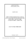 Luận văn Thạc sĩ Hoá học: Nghiên cứu phương pháp phân tích các kim loại: Bi , Cd, Cu, Ni, Pb, Zn trong nước thải một số làng nghề truyền thống và khu công nghiệp của huyện Yên Phong – tỉnh Bắc Ninh