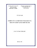 Luận văn Thạc sĩ Hóa học: Nghiên cứu phát hiện các hợp chất chống lao từ nguồn vi sinh vật đáy biển vùng đông Bắc Bộ Việt Nam