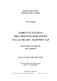 Luận văn Thạc sĩ Hóa phân tích: Nghiên cứu ứng dụng phần mềm MATLAB để tính pH của các hệ axit- bazơ phức tạp