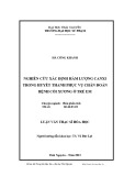 Luận văn Thạc sĩ Hoá học: Nghiên cứu xác định hàm lượng Canxi trong huyết thanh phục vụ chẩn đoán bệnh còi xương ở trẻ em