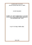 Luận văn Thạc sĩ Hóa học: Nghiên cứu thử nghiệm phân tách một số nguyên tố đất hiếm nhóm nhẹ bằng poly(hydroxamic axit)