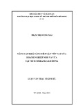 Luận văn Thạc sĩ Kinh tế: Giải pháp nâng cao khả năng tiếp cận vốn vay của doanh nghiệp nhỏ và vừa tại Vietcombank Lâm Đồng