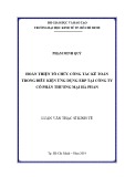 Luận văn Thạc sĩ Kinh tế: Hoàn thiện tổ chức công tác kế toán trong điều kiện ứng dụng ERP tại Công ty cổ phần thương mại Hà Phan