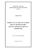 Luận văn Thạc sĩ Kinh tế: Nghiên cứu các nhân tố tác động đến giá trị thương hiệu Bưởi da xanh Hương Miền Tây tỉnh Bến Tre