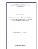 Luận văn Thạc sĩ Kinh tế: Các nhân tố ảnh hưởng đến việc lựa chọn chính sách kế toán của các doanh nghiệp sản xuất gạch ngói trên địa bàn tỉnh Bình Dương