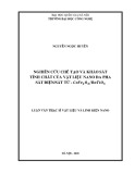 Luận văn Thạc sĩ Vật liệu và linh kiện nano: Nghiên cứu chế tạo và khảo sát tính chất của vật liệu nano đa pha sắt điện/ sắt từ - CoFe2O4/BaTiO3