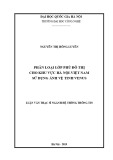 Luận văn Thạc sĩ Hệ thống thông tin: Phân loại lớp phủ đô thị cho khu vực Hà Nội-Việt Nam sử dụng ảnh vệ tinh venus