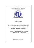 Luận văn Thạc sĩ Quản lý công: Quản lý nhà nước về giảm nghèo bền vững đối với các dân tộc thiểu số trên địa bàn huyện Di Linh, tỉnh Lâm Đồng