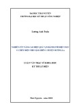 Luận văn Thạc sĩ Khoa học: Nghiên cứu nâng cao hiệu quả vận hành lưới điện 35 kV Điện lực Mường La và thủy điện nhỏ Nậm Chiến 3