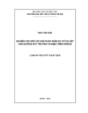 Luận án Tiến sĩ Kỹ thuật: Nghiên cứu một số giải pháp giảm sự cố do sét cho đường dây truyền tải điện trên không