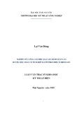 Luận văn Thạc sĩ Khoa học: Nghiên cứu nâng cao hiệu quả vận hành lưới điện 22 kv lộ 473, 474 Mộc Châu có xét đến nguồn phát điện turbine gió