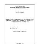 Luận văn Thạc sĩ Khoa học: Nghiên cứu ảnh hưởng của nguồn thủy điện nhỏ tới các chỉ tiêu kinh tế kỹ thuật của lưới điện trung áp Bình Gia