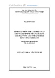 Luận văn Thạc sĩ Kỹ thuật: Tính toán phân tích Lưới điện 110 kV khu vực tỉnh Vĩnh Phúc và đề xuất giải pháp nâng cao tính linh hoạt bằng công nghệ FACTS